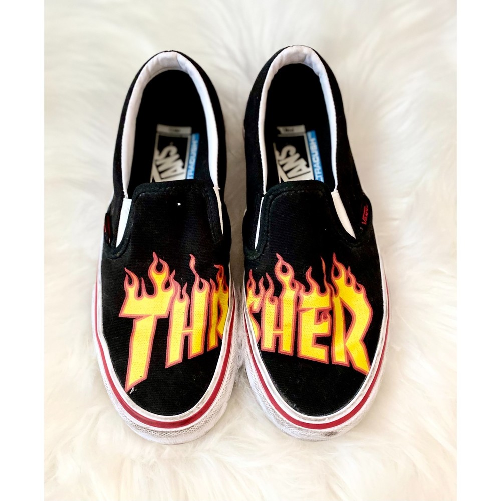 Vans Thrasher Black Flame Slip On